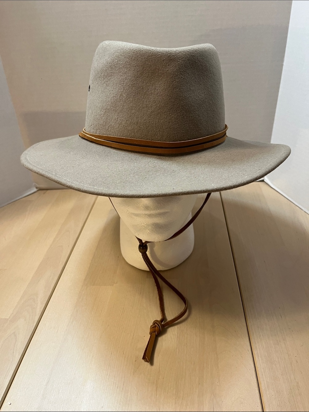 Dorfman Pacific Tan Wool Outback Style Cowboy Hat Men’s XL Made in USA